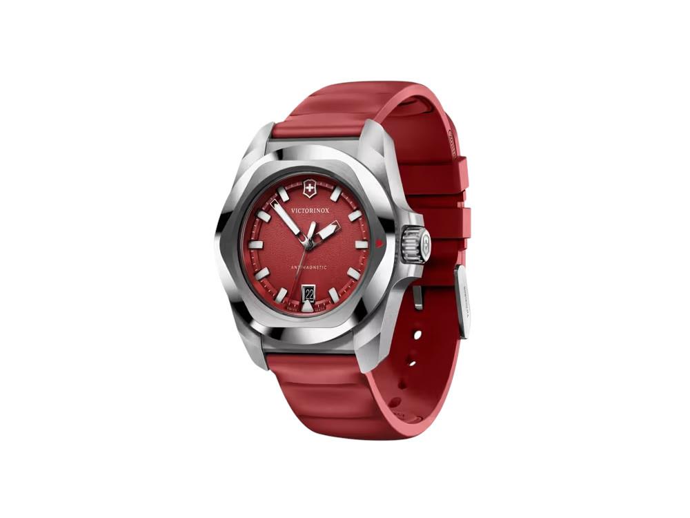 Victorinox I.N.O.X. Quartz Watch, Stainless Steel 316L, Red, 41 mm, V242029