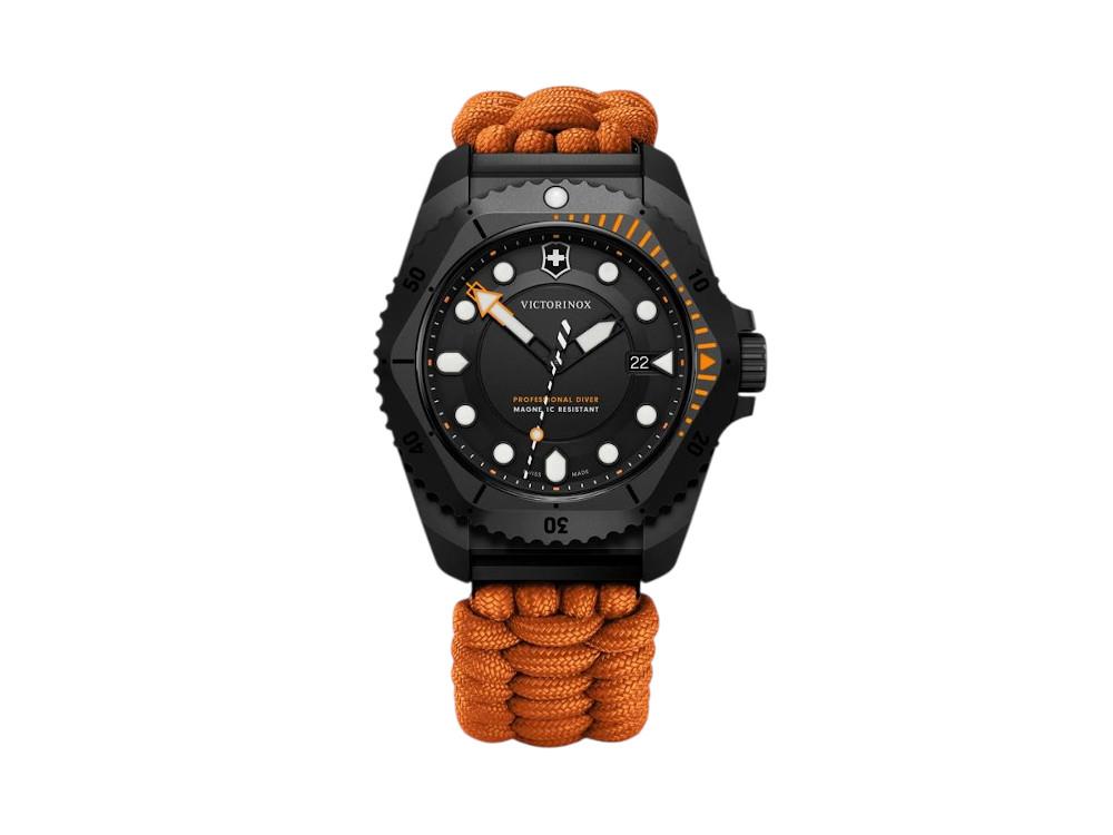 Victorinox Dive Pro Quartz Watch, Titanium, Black, 43 mm, V242069.1