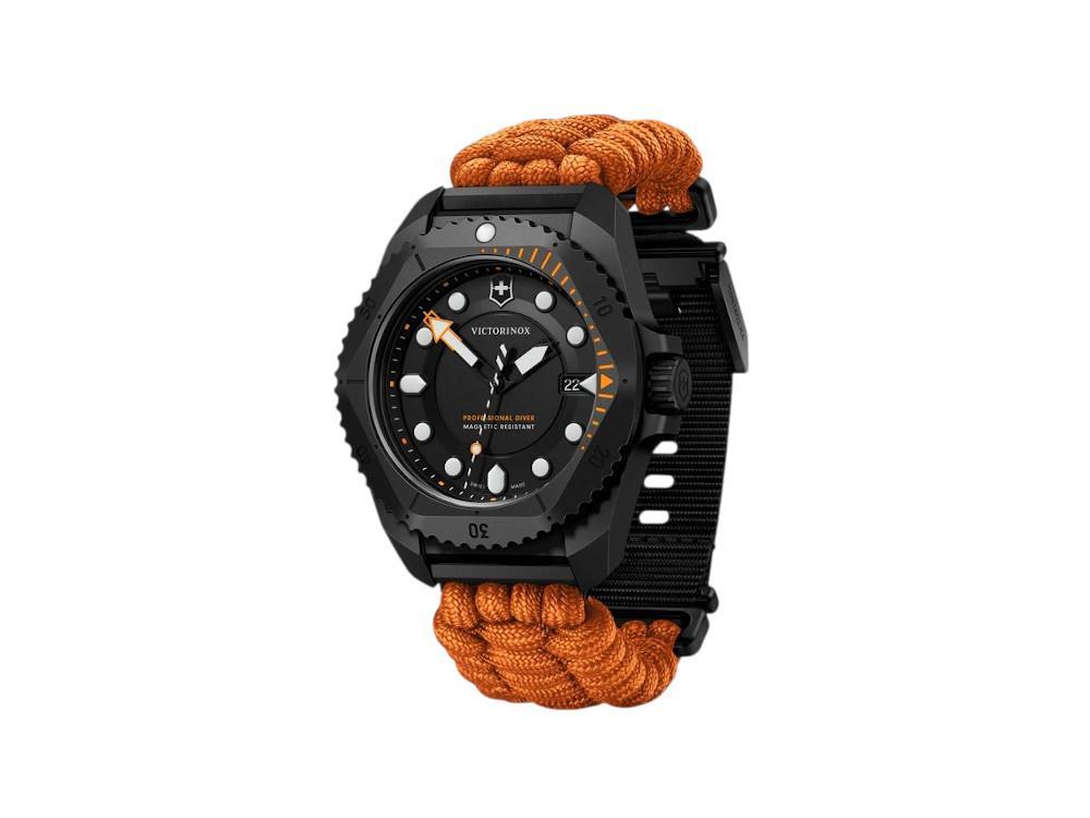Victorinox Dive Pro Quartz Watch, Titanium, Black, 43 mm, V242069.1