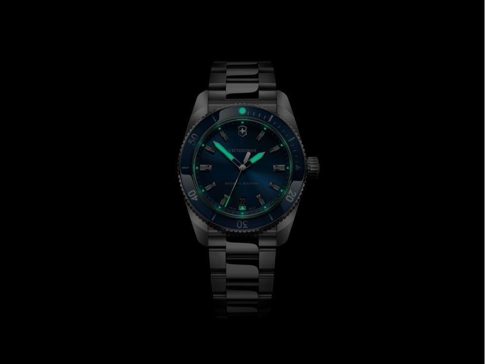 Victorinox Maverick Quartz Watch, Stainless Steel 316L, Blue, 39 mm, 242095