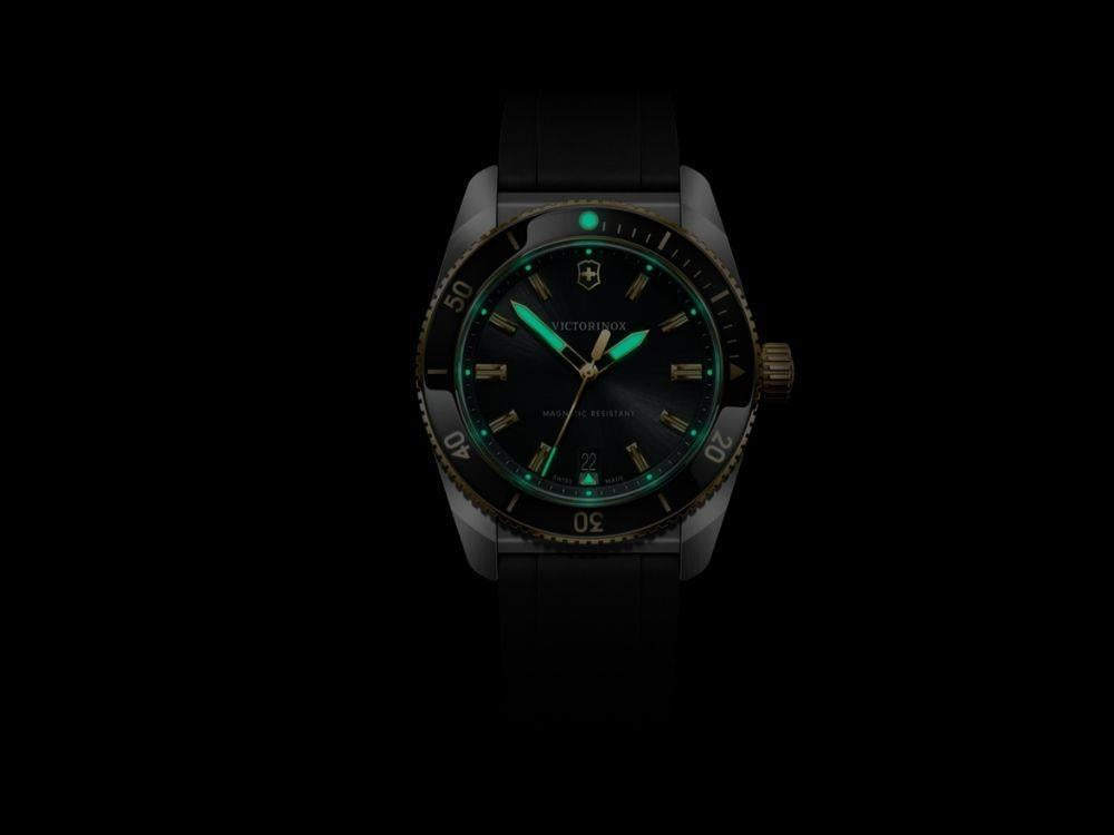 Victorinox Maverick SS/IPG Quartz Watch, Black, 39 mm, V242099