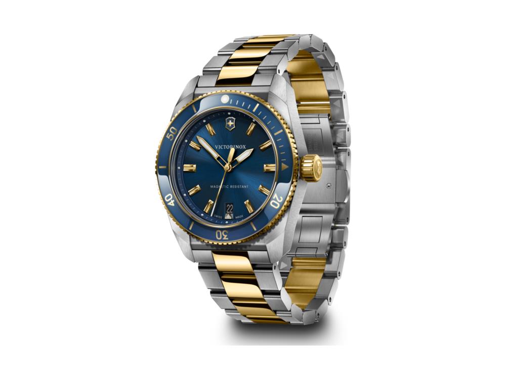 Victorinox Maverick Quartz Watch, Stainless Steel 316L, Blue, 39 mm, V242100