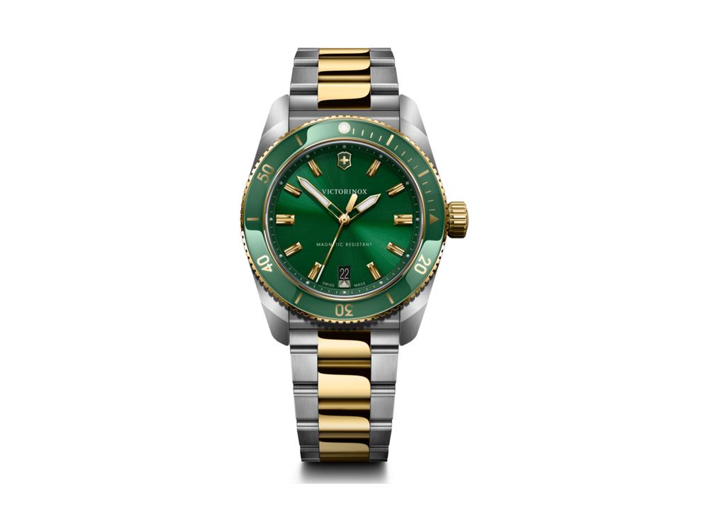 Victorinox Maverick Quartz Watch, Stainless Steel 316L, Green, 39 mm, V242101