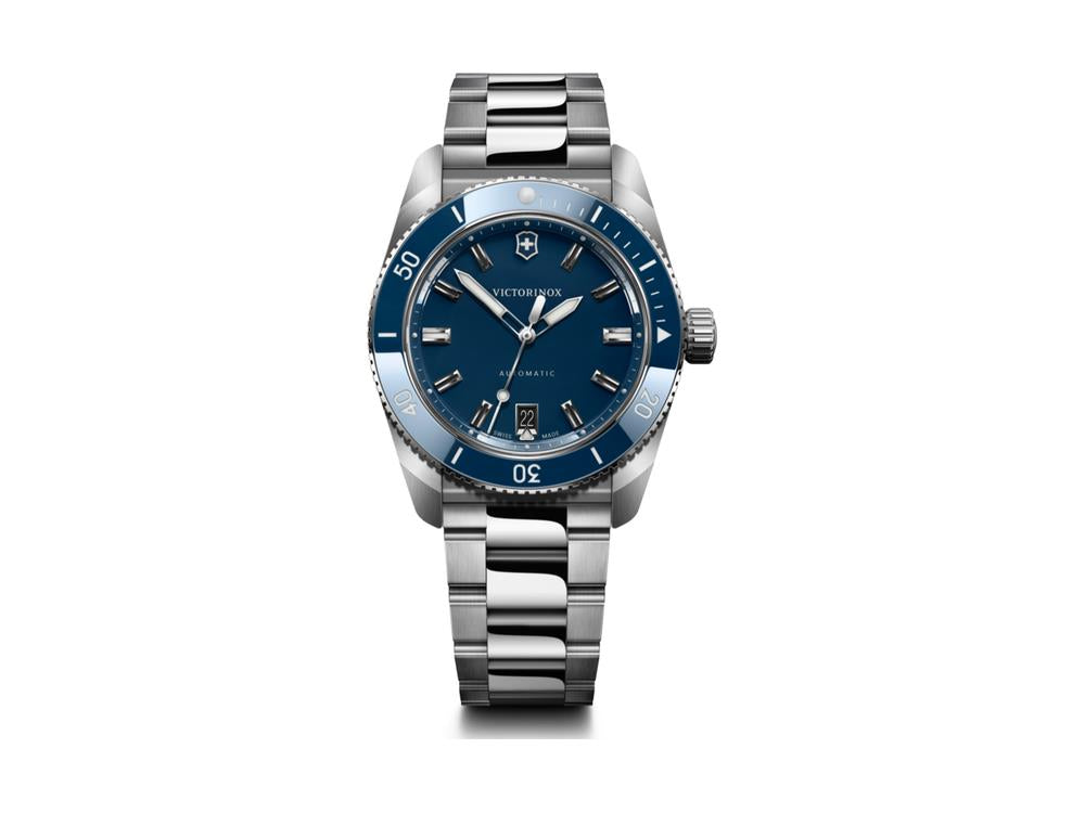 Victorinox Maverick Automatic Watch, Stainless Steel, Blue, 39 mm, V242106
