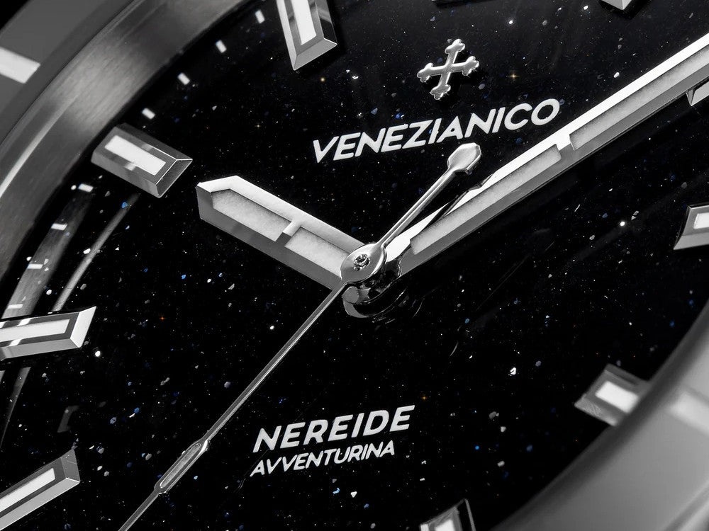 Venezianico Nereide Avventurina Nera Automatic Watch, 39 mm, Black, 3121550C