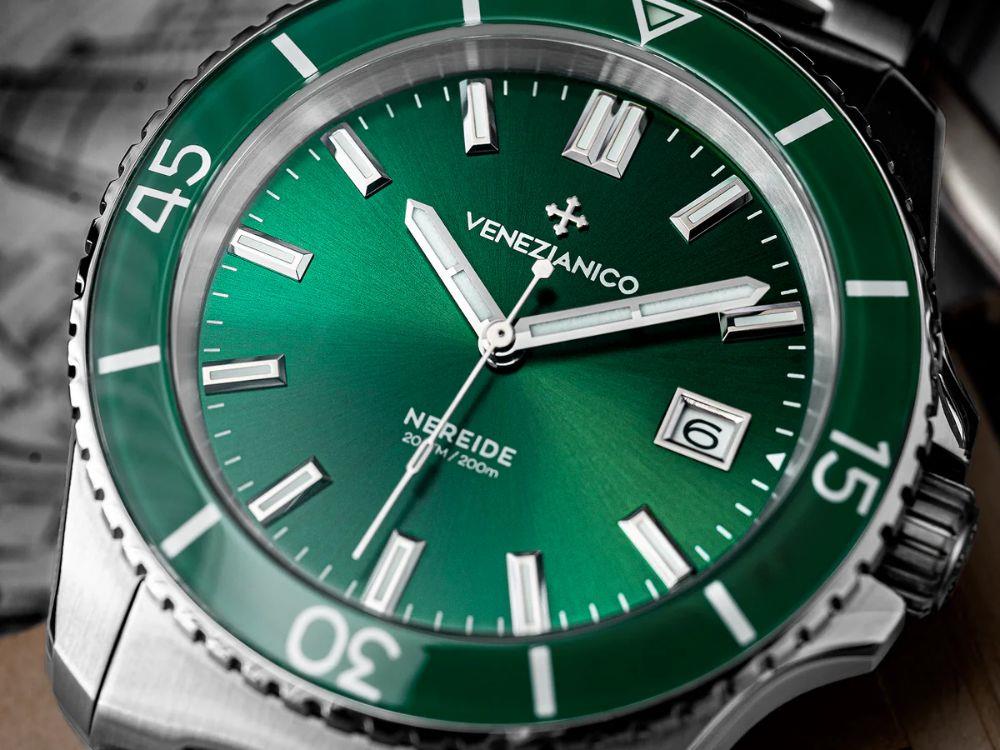 Venezianico Nereide Automatic Watch, 42 mm, Green, 3321511C