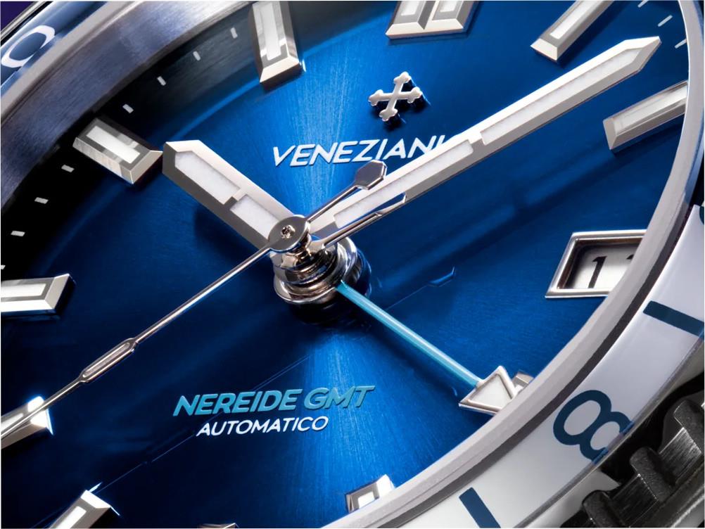 Venezianico Nereide GMT Automatic Watch, 39 mm, Blue, 3521511S