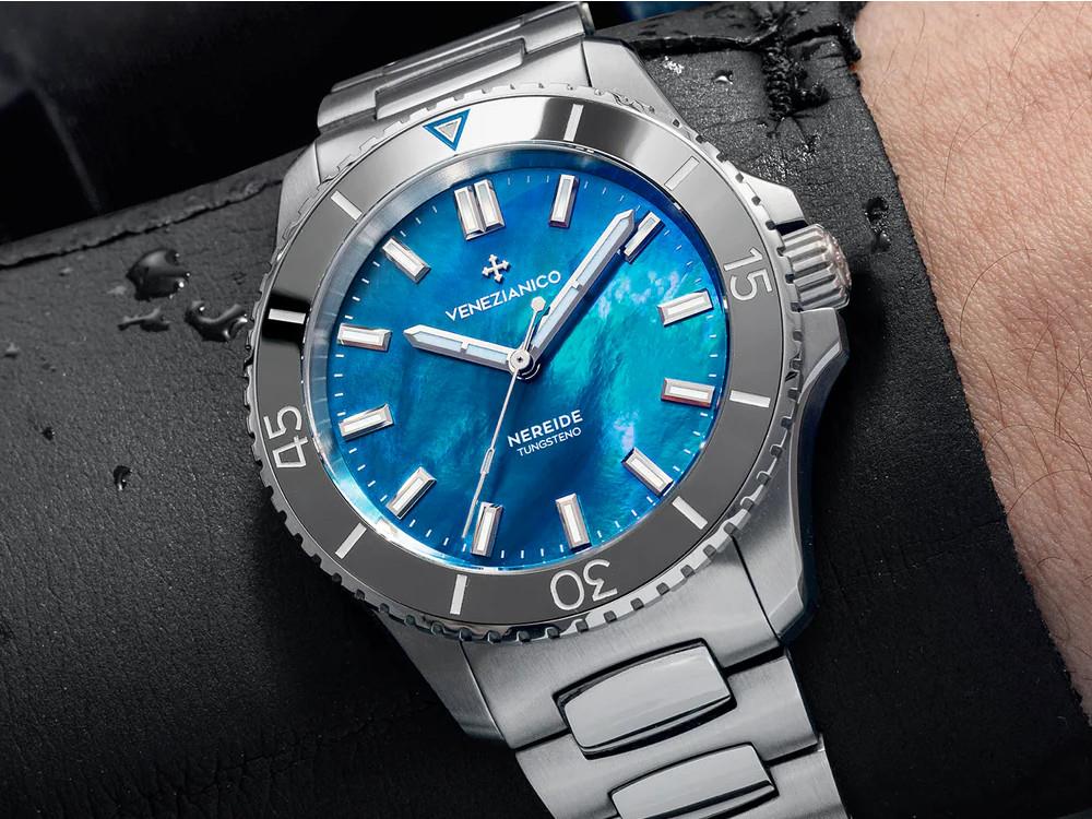 Venezianico Nereide Tungsteno Automatic Watch 42 mm, Blue, 3921541C