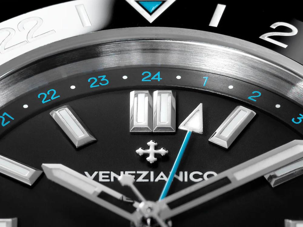Venezianico Nereide GMT Ceratung™ Automatic Watch, 42 mm, Black, 4521500S