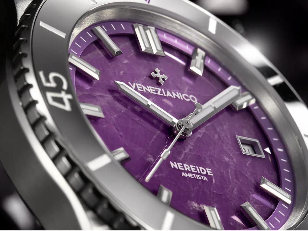 Venezianico Nereide Ametista Automatic Watch, 42 mm, Violet, 4521545