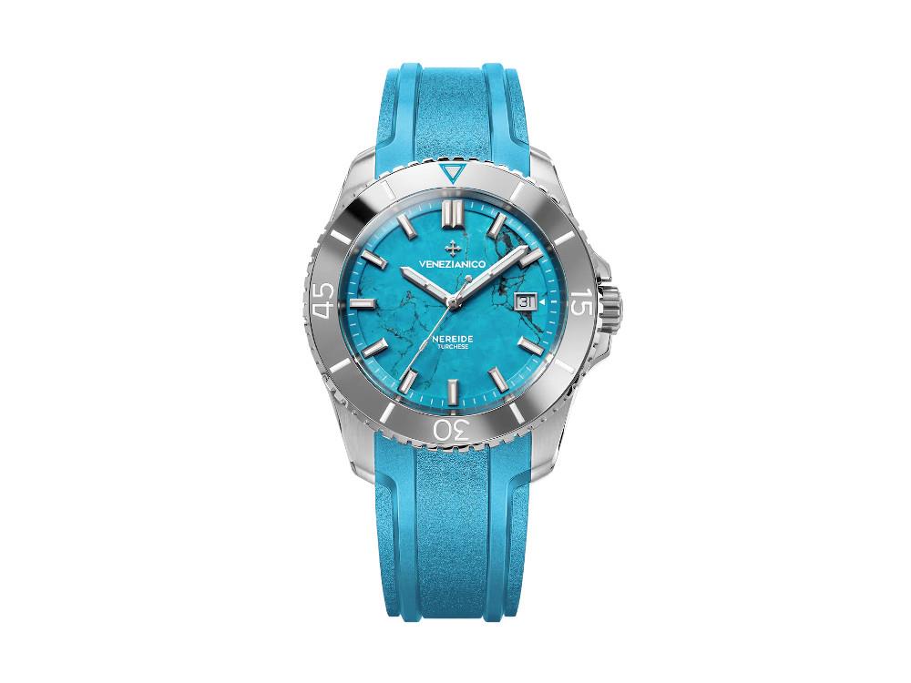 Venezianico Nereide Turchese Automatic Watch, 42 mm, Turquoise, 4521547