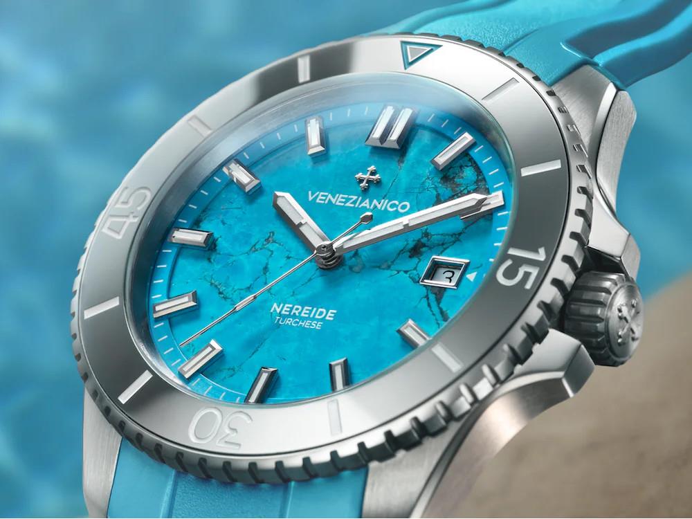 Venezianico Nereide Turchese Automatic Watch, 42 mm, Turquoise, 4521547