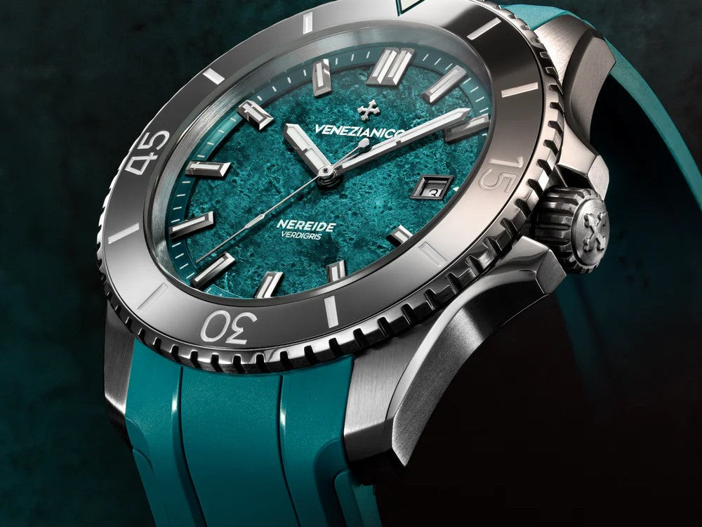 Venezianico Nereide Verdigris Automatic Watch, 42 mm, Turquoise, 4521549