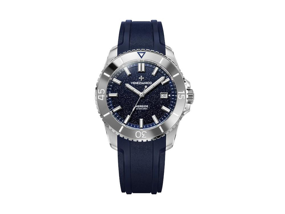 Venezianico Nereide Avventurina Automatic Watch, 42 mm, Blue, 4521550