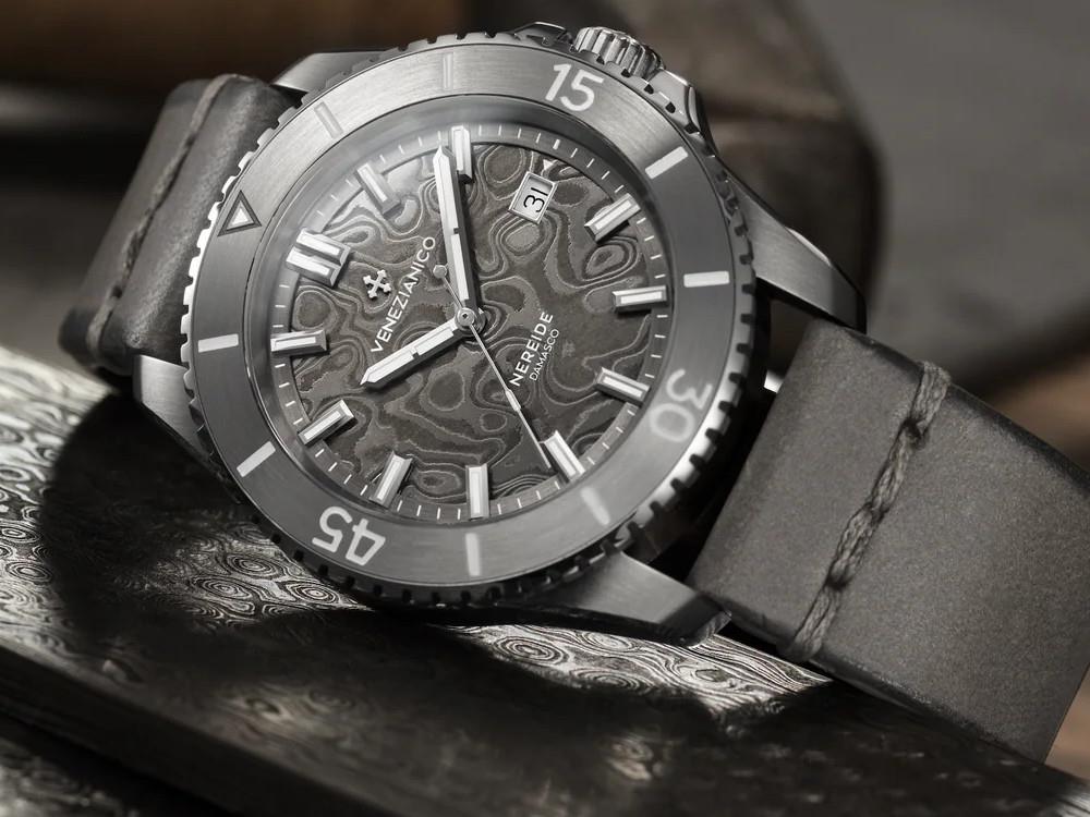 Venezianico Nereide Damasco Automatic Watch, 42 mm, Grey, 4521565