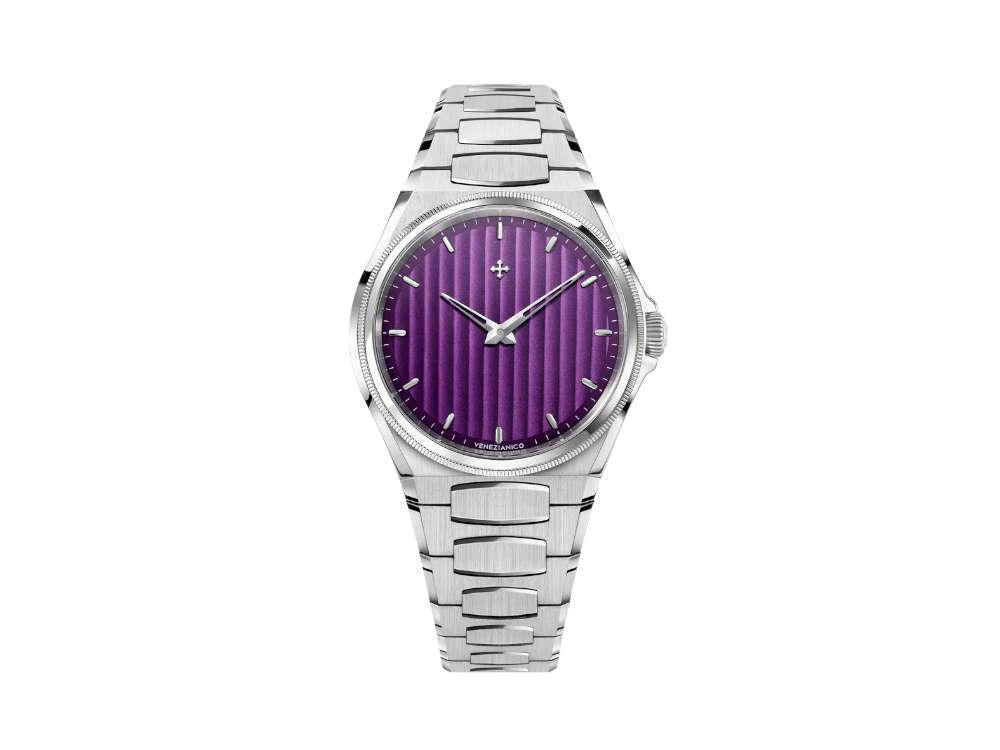 Venezianico Arsenale Automatic Watch, 40 mm, Violet, 6221501C