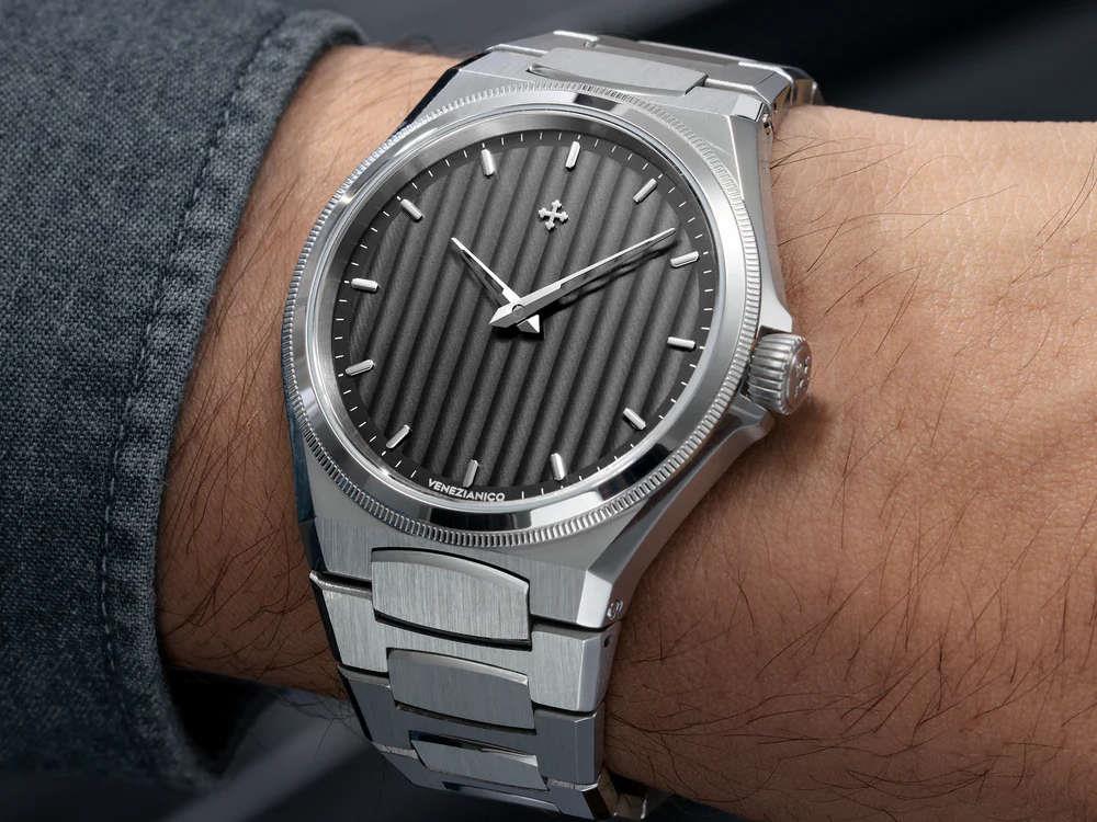 Venezianico Arsenale Automatic Watch, 40 mm, Grey, 6221503C