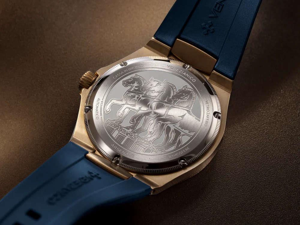 Venezianico Arsenale Bronzo Automatic Watch, Bronze, 40 mm, Blue, 6221556