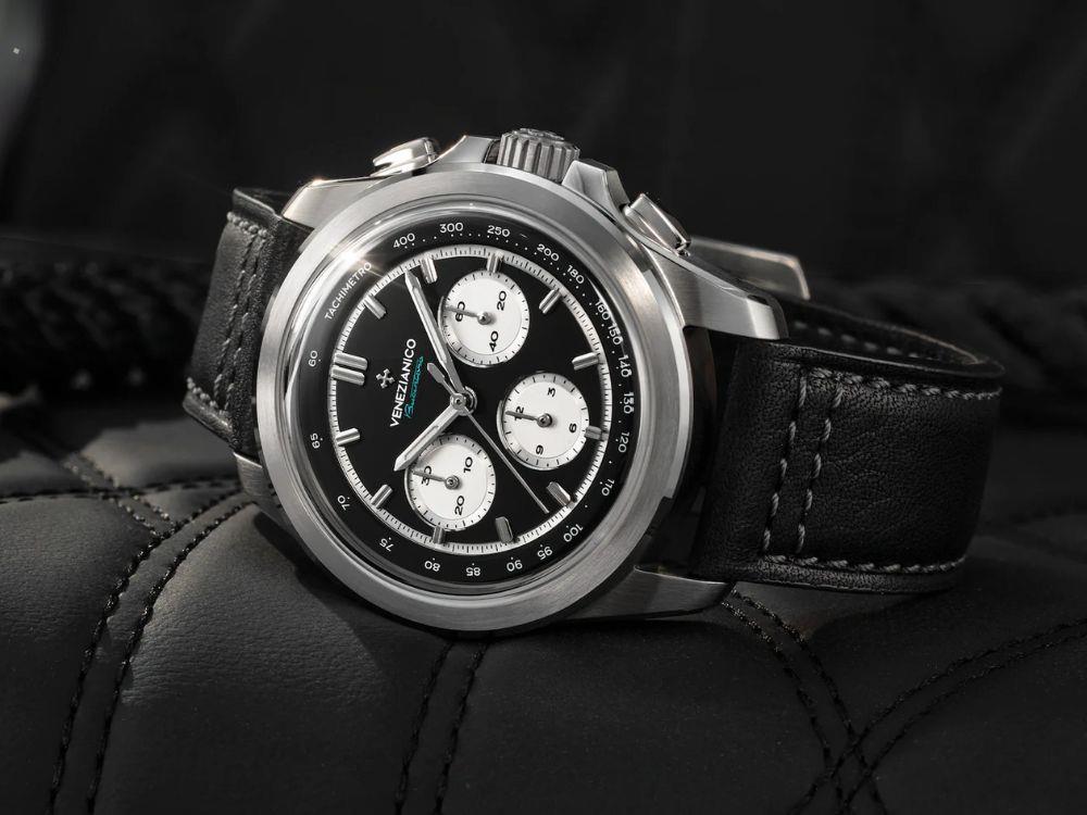Venezianico Bucintoro Automatic Watch, 42 mm, Black, 8221511C