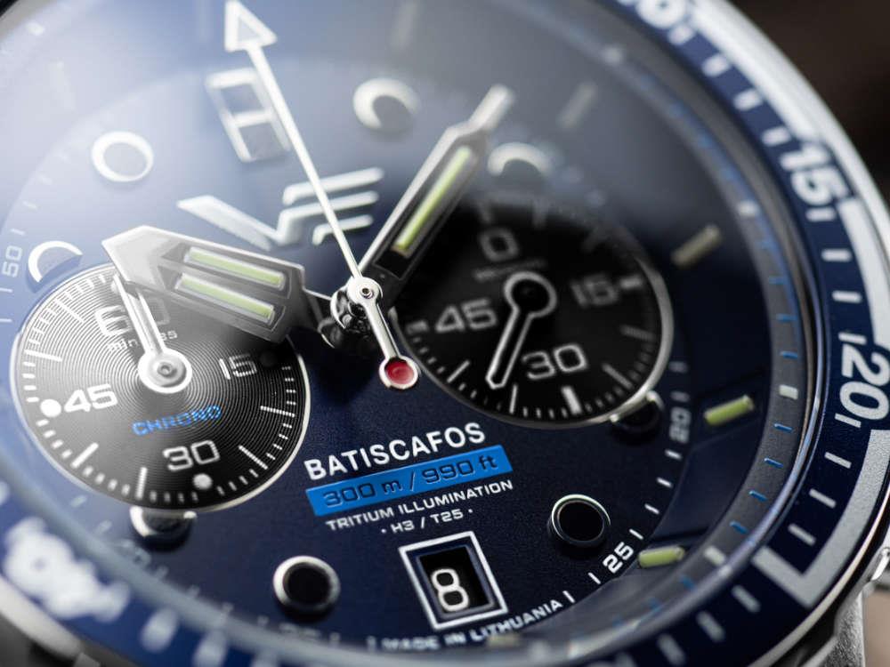 Vostok Europe Batiscafos Quartz Watch, Blue, 49.7 mm, 6S21-511A772-L-BL