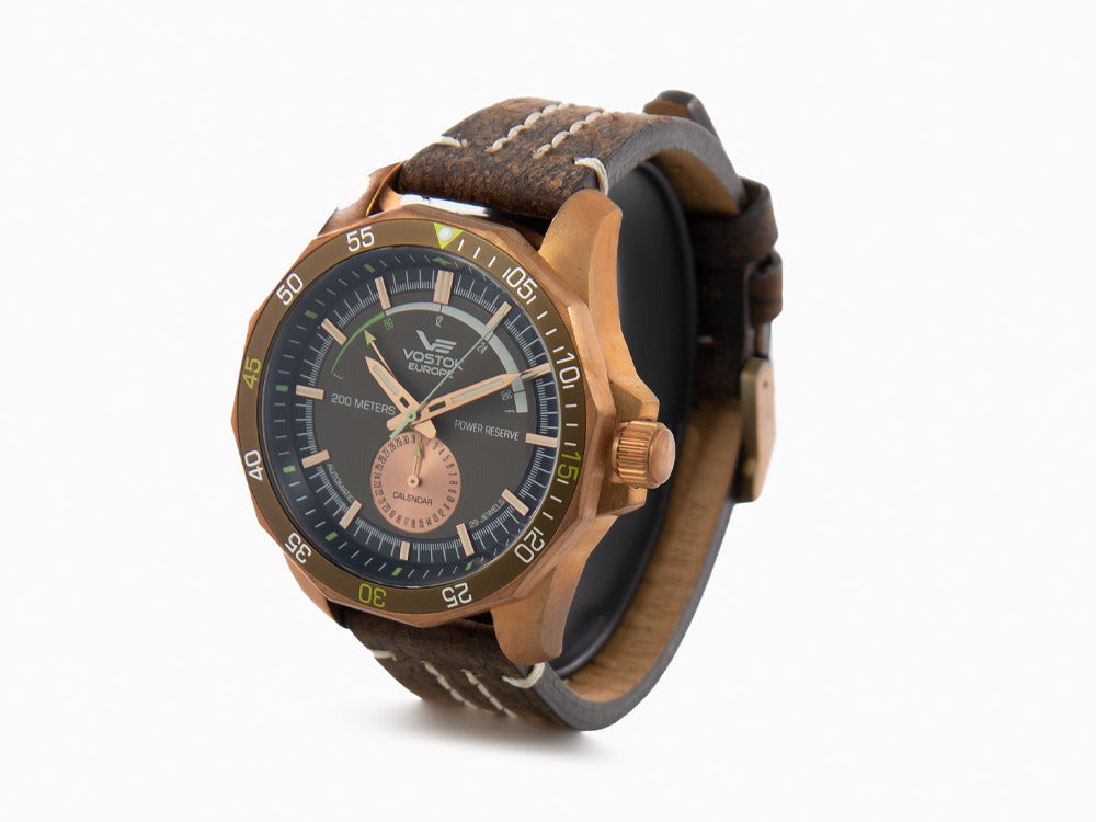 Vostok Europe Rocket N-1 Automatic Watch, Bronze, Green, 46mm,  NE57-225O565