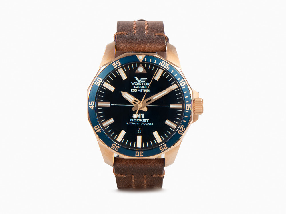 Vostok Europe Rocket N-1 Automatic Watch, PVD, Blue, 46 mm, NH35A-225B616