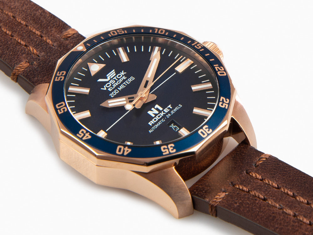 Vostok Europe Rocket N-1 Automatic Watch, PVD, Blue, 46 mm, NH35A-225B616