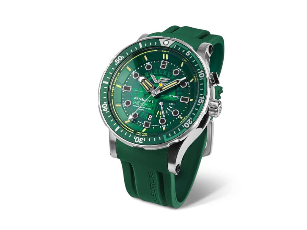 Vostok Europe Batiscafos Quartz Watch, Green, 49.7 mm, PX84-511A770-L-BR