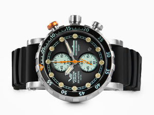 Vostok Europe Nuclear Submarine Quartz Watch, Titanium, Chrono, VK61-571H614