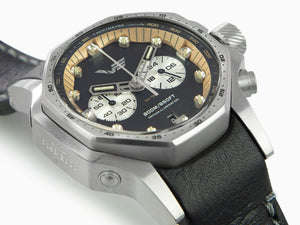 Vostok Europe Atomic Age Quartz Watch, 48 mm, Tritium, Chrono, VK64-640A698