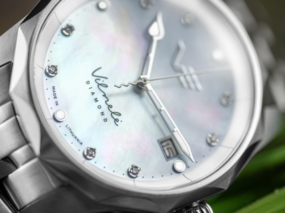 Vostok Europe Vilnelė Diamond Quartz Watch, Stainless 39 mm, VS42-125A755-L-BL