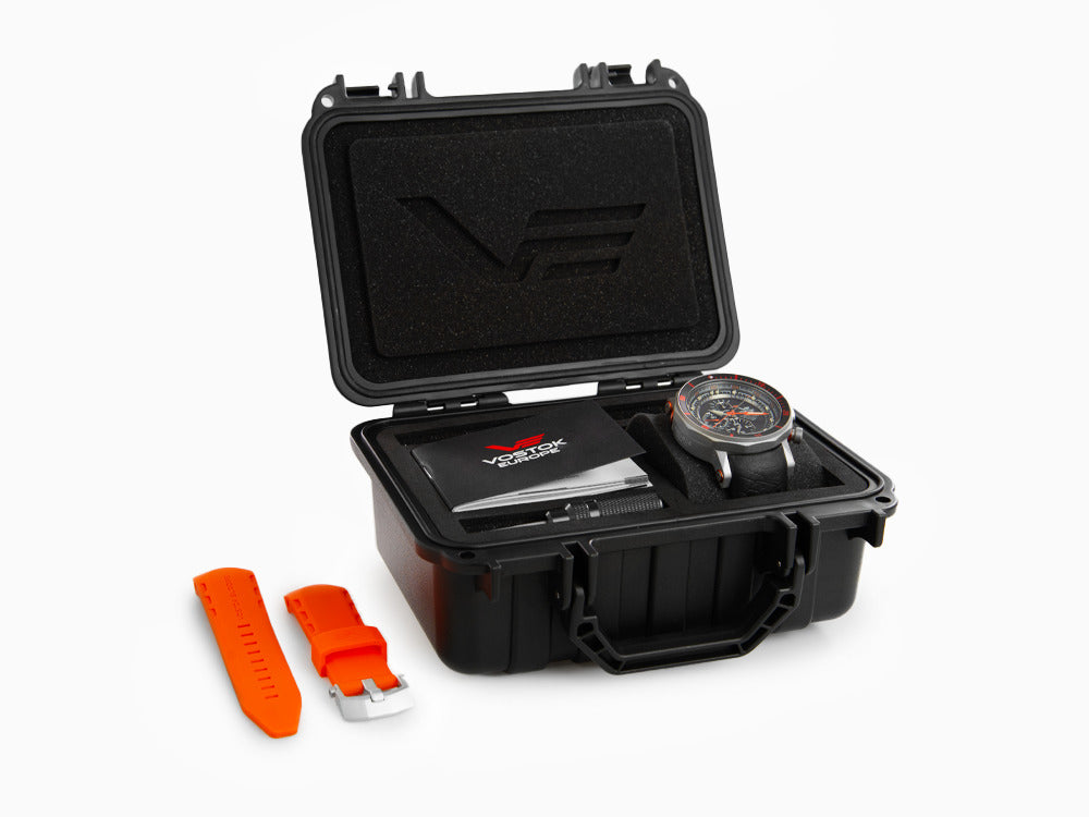 Vostok Europe Lunokhod-2 Quartz Watch, 49 mm, Tritium, Chrono, YM86-620A506