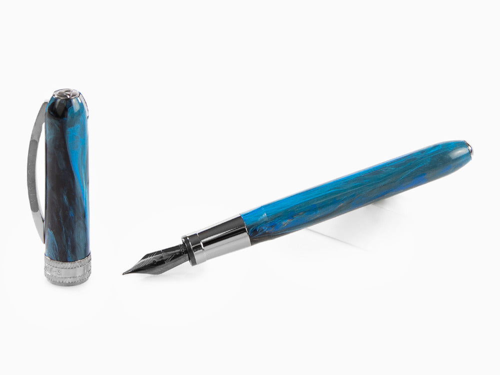 Visconti Rembrandt-S Blue Fountain Pen, Acrylic Resin, KP10-26-FP