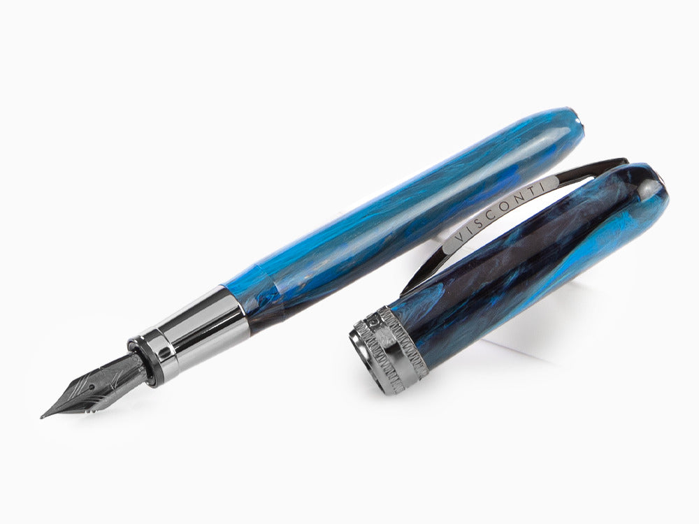 Visconti Rembrandt-S Blue Fountain Pen, Acrylic Resin, KP10-26-FP