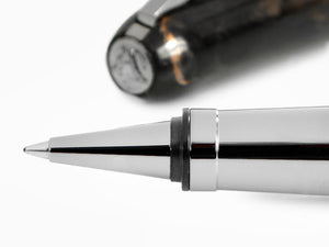 Visconti Rembrandt-S Black Rollerball pen, Resin, Ruthenium trim, KP10-27-RB