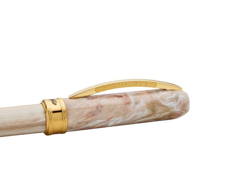 Visconti Comedia Virgilio Ballpoint pen, Acrylic, Pink, Gold plated, KP10-53-BP