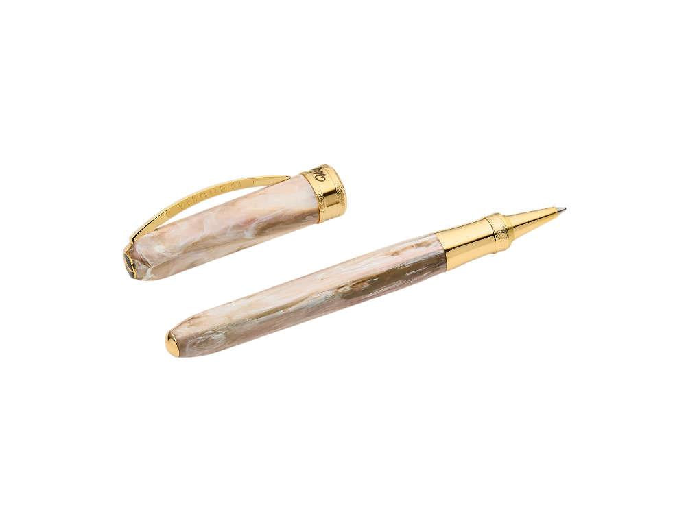 Visconti Comedia Virgilio Rollerball pen, Acrylic, Pink, Gold plated, KP10-53-RB