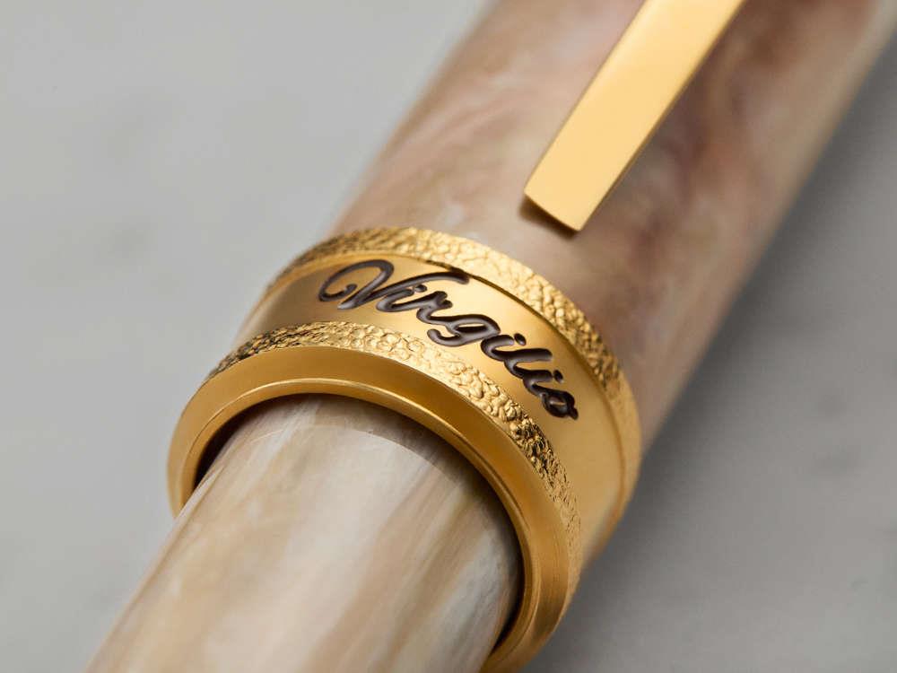 Visconti Comedia Virgilio Rollerball pen, Acrylic, Pink, Gold plated, KP10-53-RB