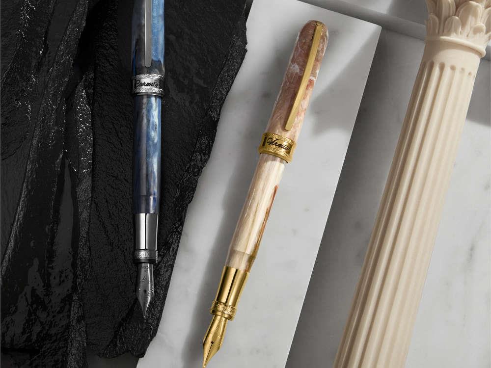 Visconti Comedia Caronte Rollerball pen, Blue, Ruthenium trim, KP10-54-RB