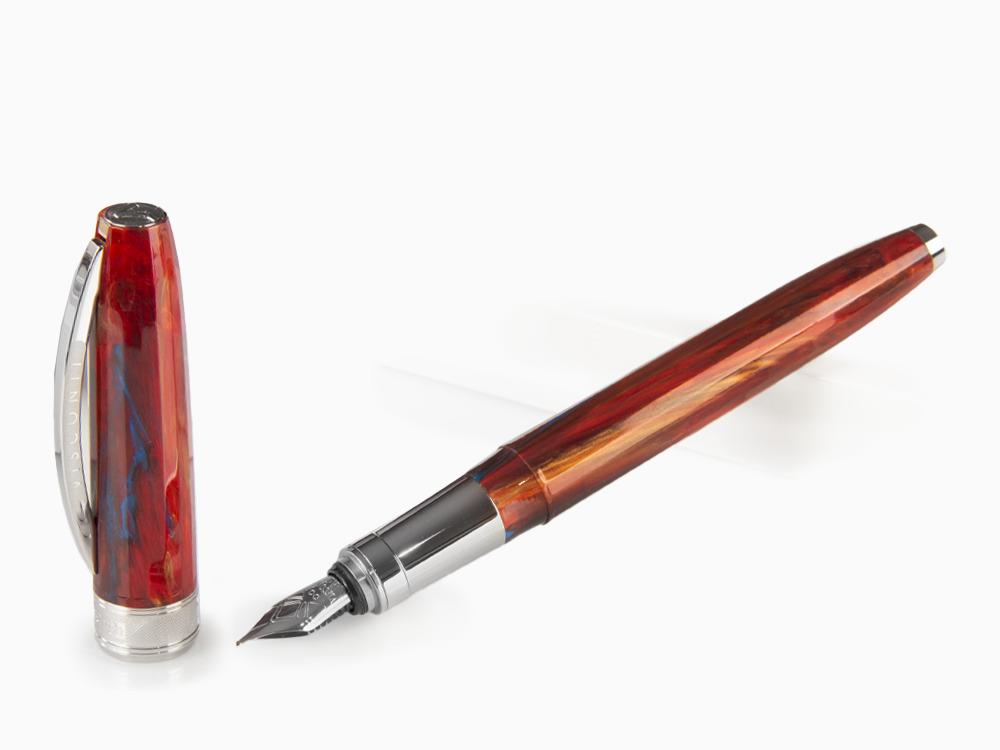 Visconti Van Gogh Red Vineyards Fountain Pen, Palladium, KP12-09-FP