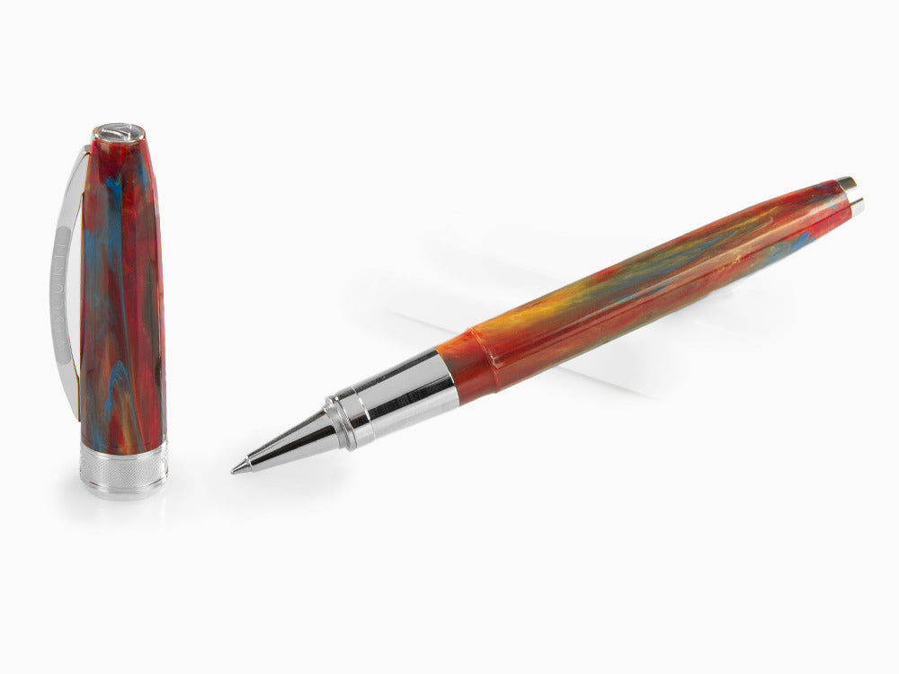 Visconti Van Gogh Red Vineyards Rollerball pen, Palladium trim, Red, KP12-09-RB