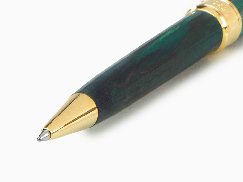 Set Visconti Van Gogh The Novel Reader Ballpoint pen, Resin, Green, KP12-20-BP