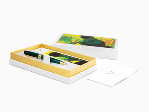 Set Visconti Van Gogh The Novel Reader Ballpoint pen, Resin, Green, KP12-20-BP