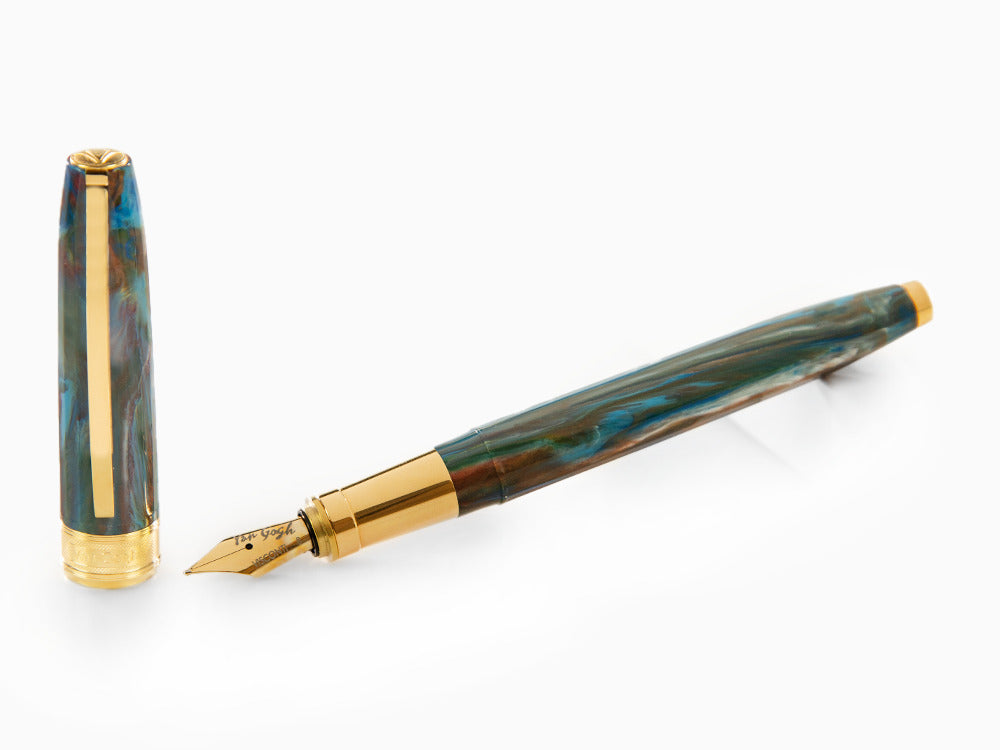 Set Visconti Van Gogh Oiran Fountain Pen, Gold plated, KP12-22-FP