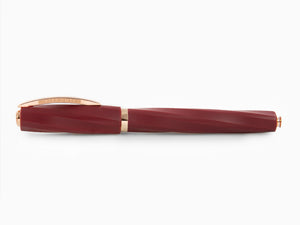 Visconti Divina Bordeaux Matte Rollerball pen, Resin, Rose Gold PVD, KP18-14-RB