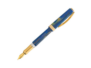Visconti Opera Gold Fountain Pen, Acrylic Resin, Blue, KP42-02-FP