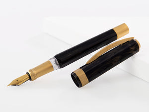 Visconti Opera Gold Fountain Pen, Acrylic Resin, Black, KP42-03-FP