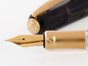 Visconti Opera Gold Fountain Pen, Acrylic Resin, Black, KP42-03-FP