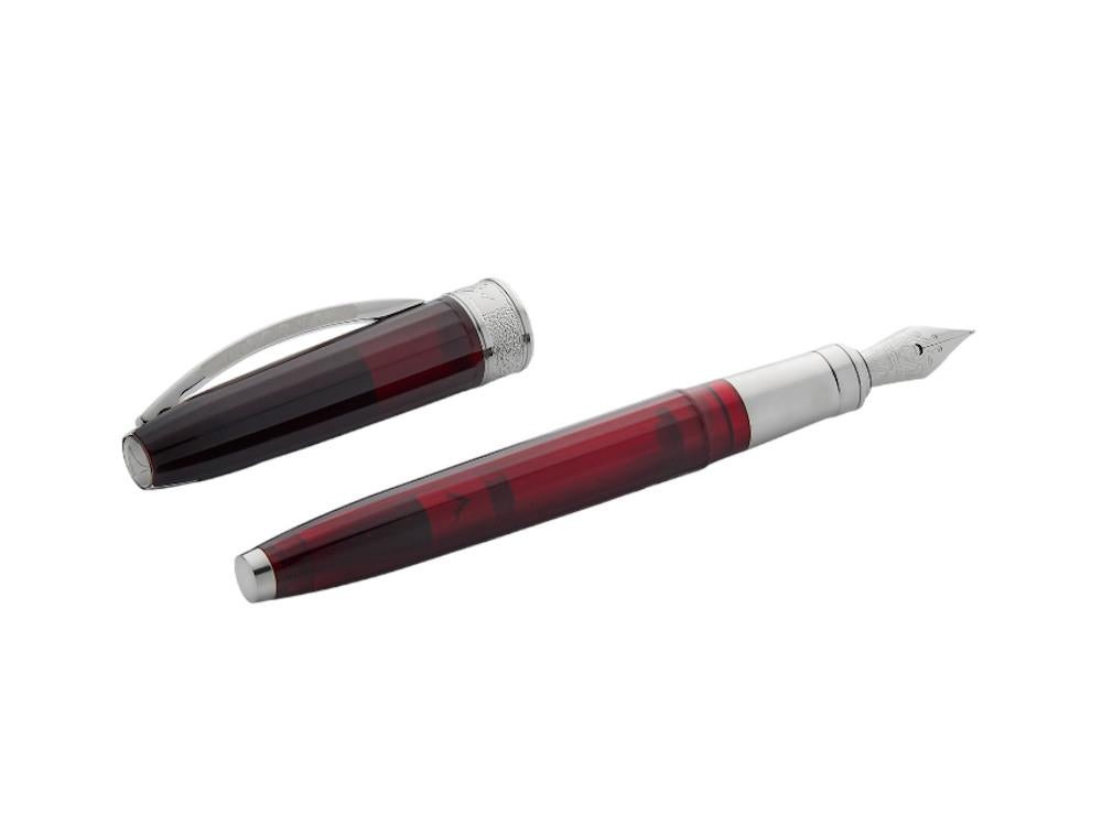Visconti Michelangelo Fountain Pen, Resin,Red, KP67-02-FP10