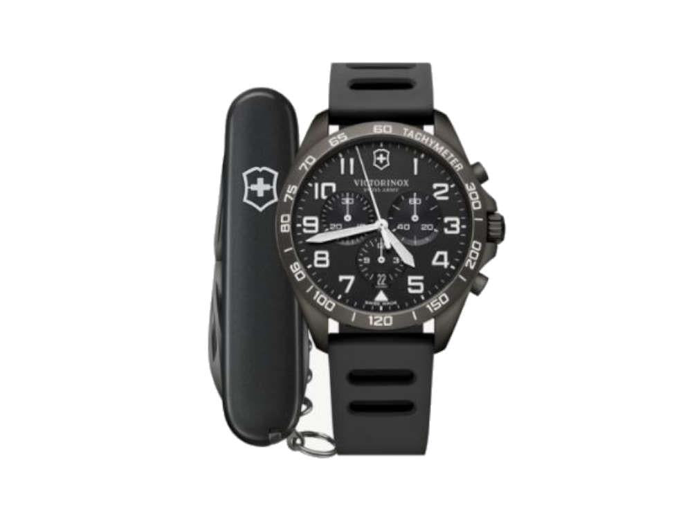 Victorinox Fieldforce Sport Chrono Quartz Watch, Black, 42 mm, V241926.1